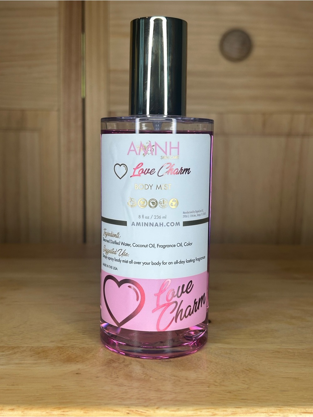 Love Charm Body Mist 8floz (alcohol free)